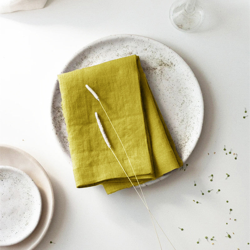 Elegant Ramie Placemat and Napkin Set