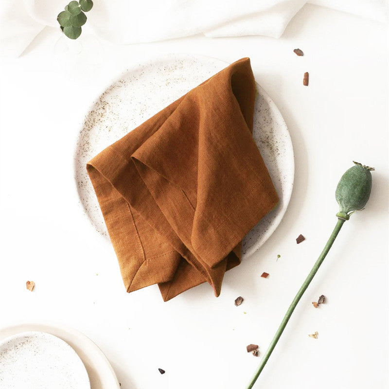 Elegant Ramie Placemat and Napkin Set