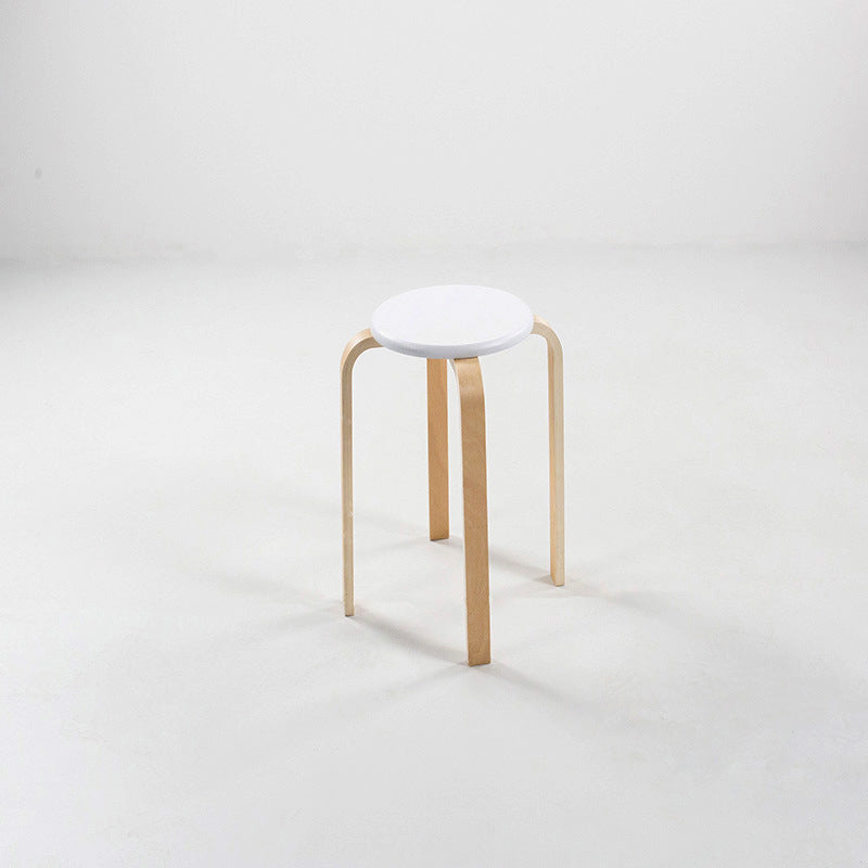 Modern Round Bentwood Dining Stool