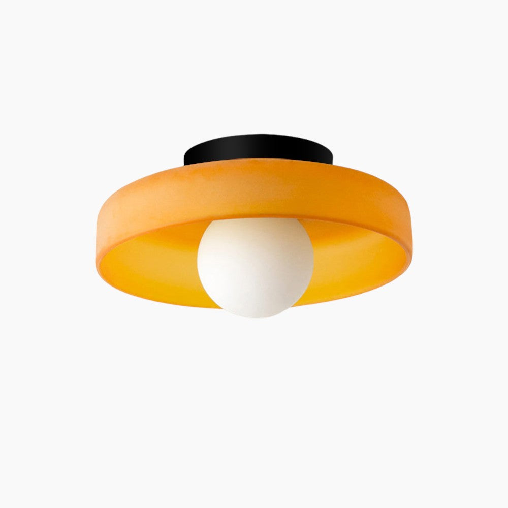Modern Ceiling Light, Amber Glass, G9 LED, 25/35 cm, 220–240V