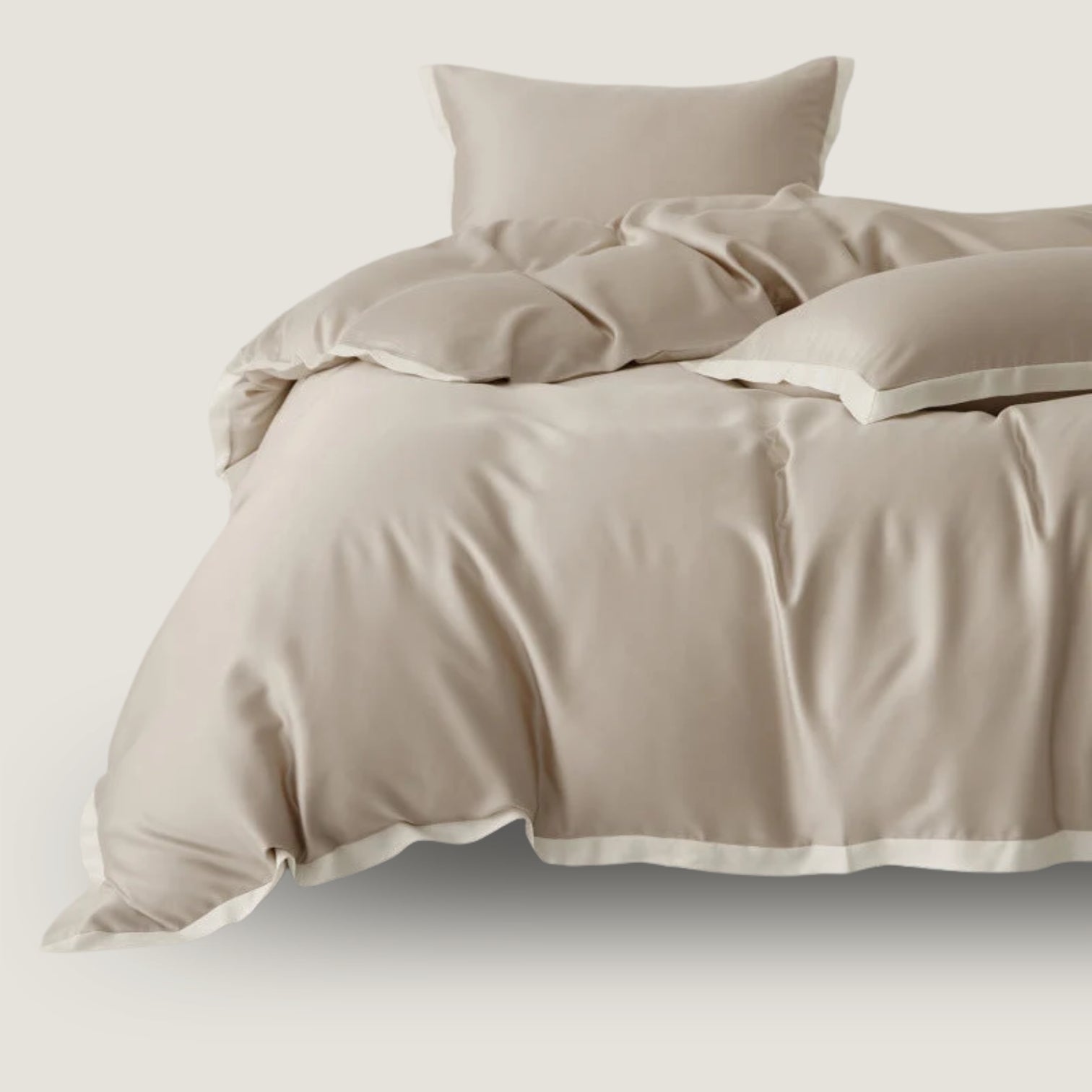 Premium Tencel Bedding Set with Elegant Patchwork Look
