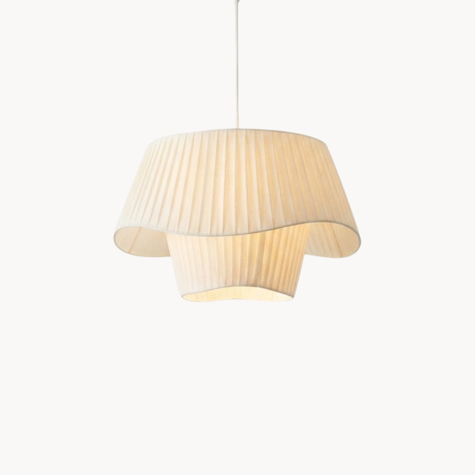 Vintage Hanglamp in Franse Crème Stijl