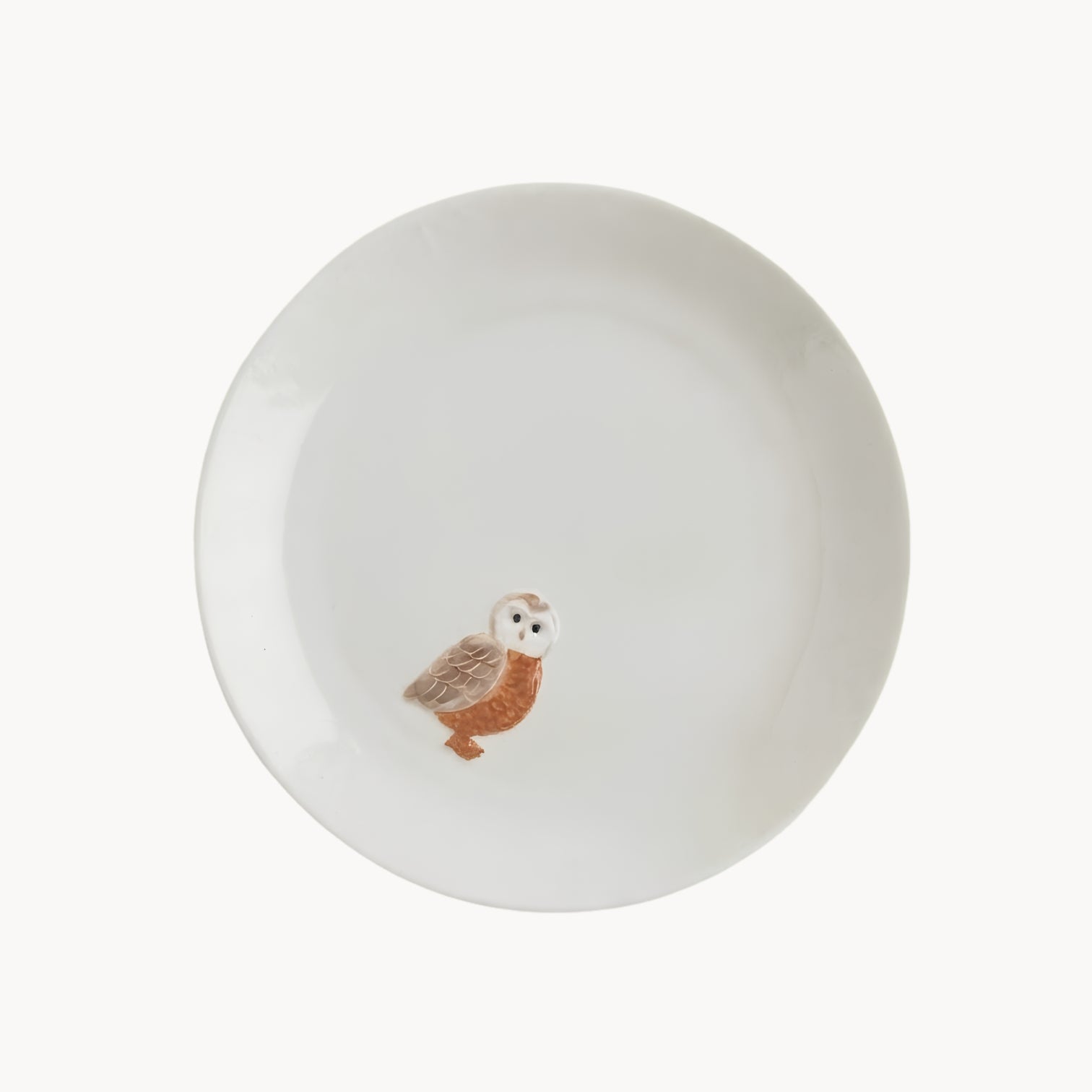 Ceramic Dessert and Snack Plate with Animal Motifs