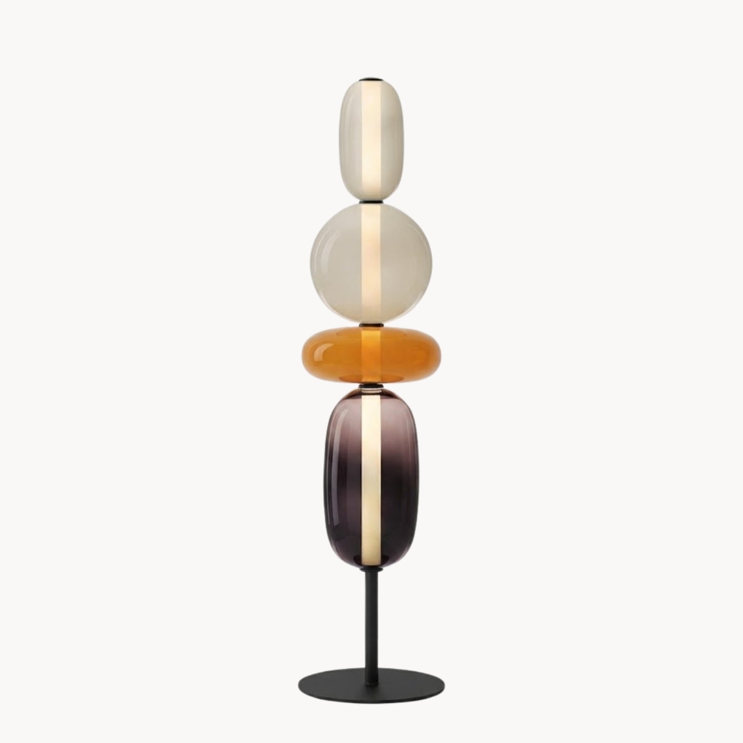Dekorative Stehleuchte mit Glaskugel-Design im modernen Stil