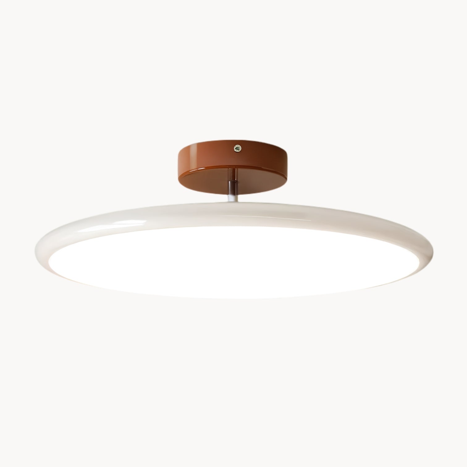 Minimalist French Cream White Eye-Protective Ceiling Light