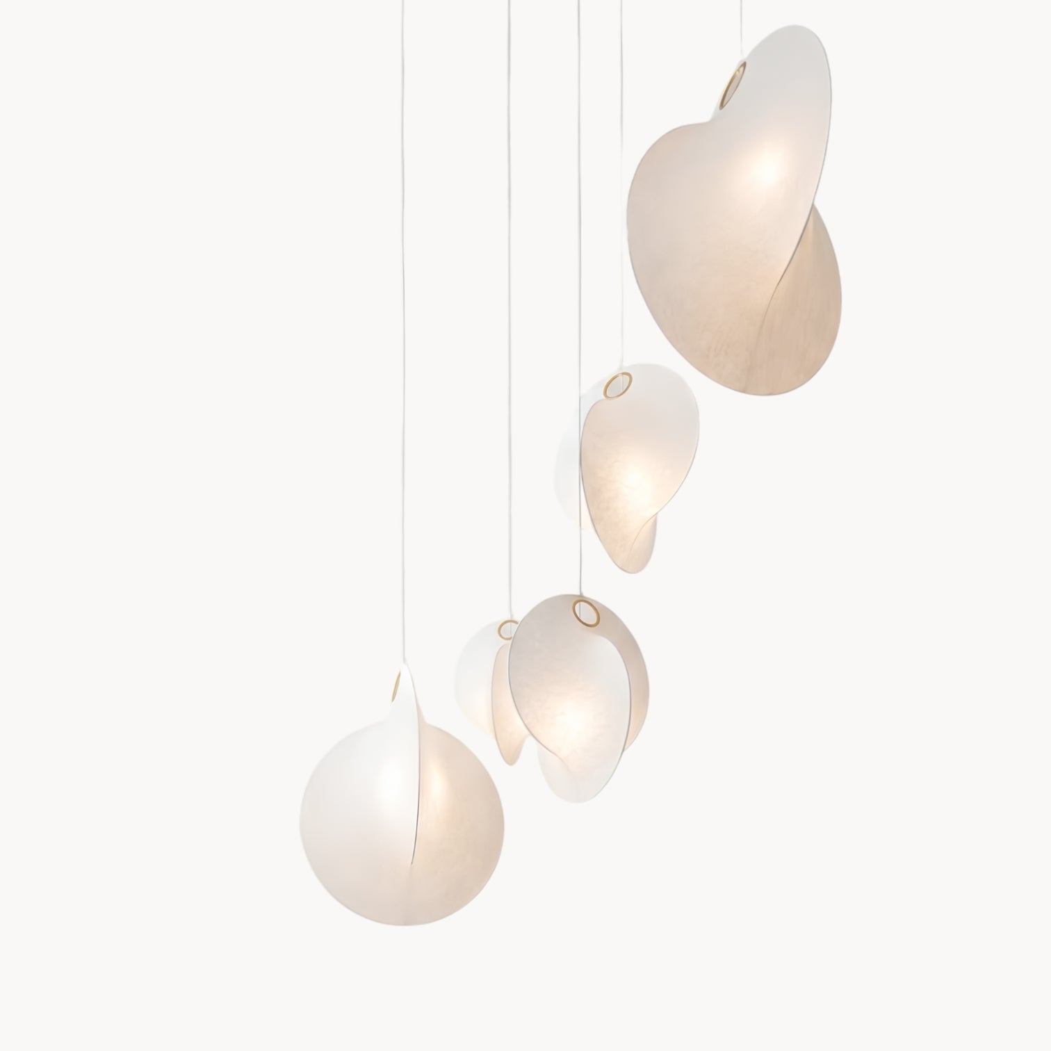 Italian Silk Staircase Chandelier