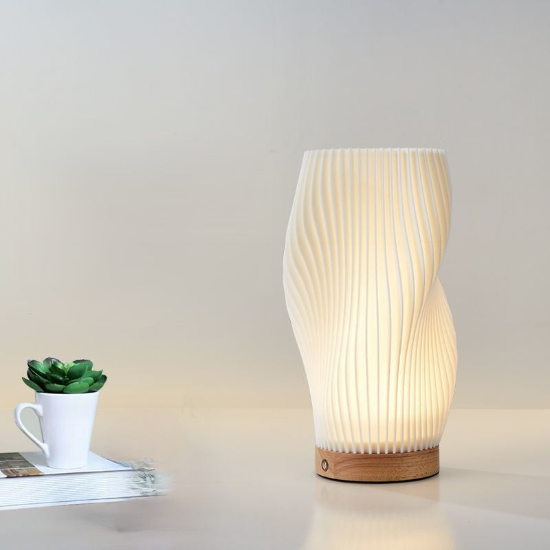 3D Houten Nachtlampje – Decoratieve Sfeerlamp met Modern Design