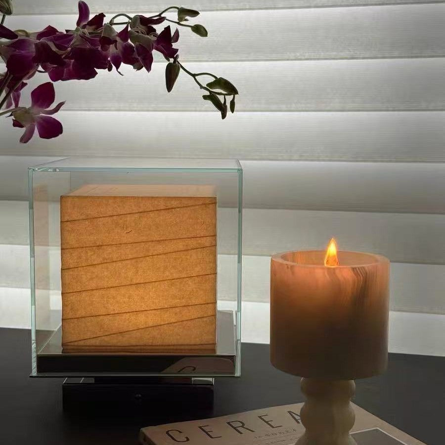 Square Paper Wireless Decorative Table Lamp