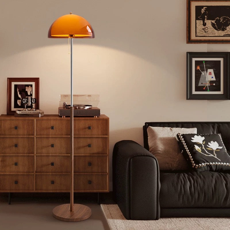 Vintage Paddenstoel Design Vloerlamp met Warm Licht