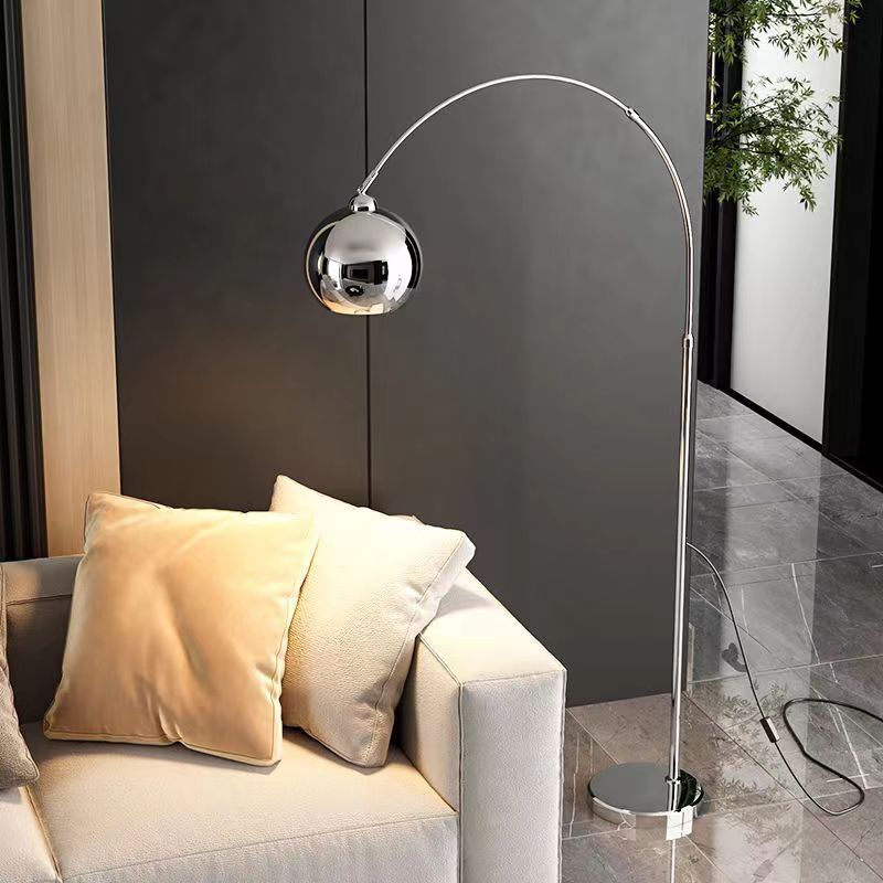 Moderne Bogen-Stehleuchte mit verstellbarem Arm für Wohnzimmer & Sofa