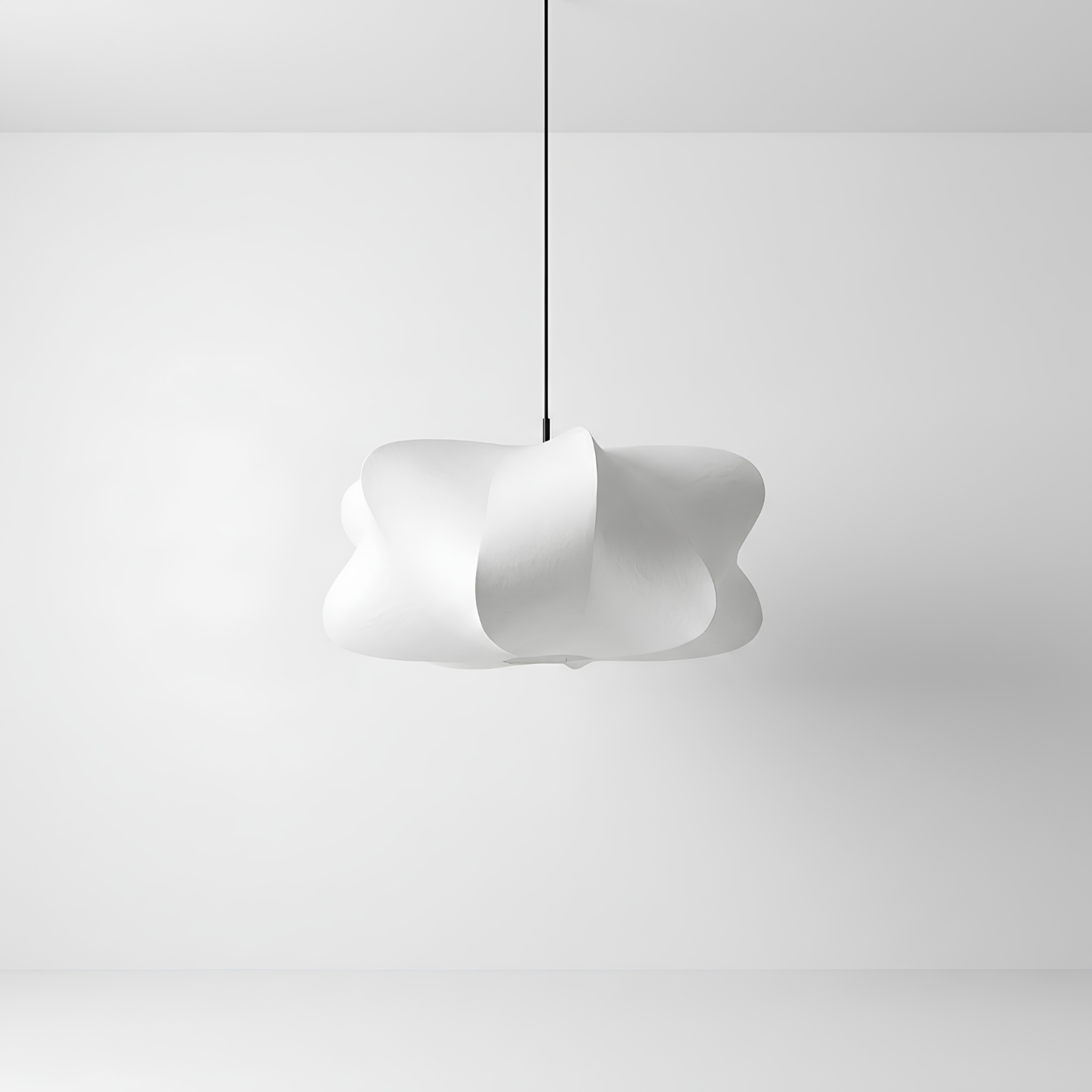 Artistic Wabi-Sabi Silk Pendant Lamp
