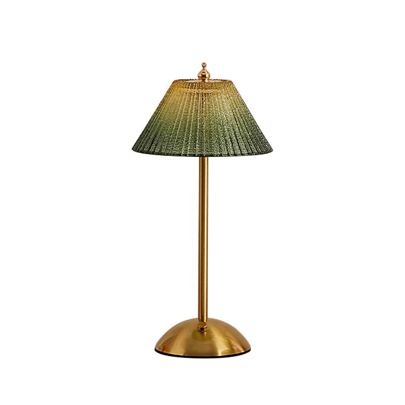 Decoratieve Glazen Tafellamp – Elegante Nachtlamp met Modern Design