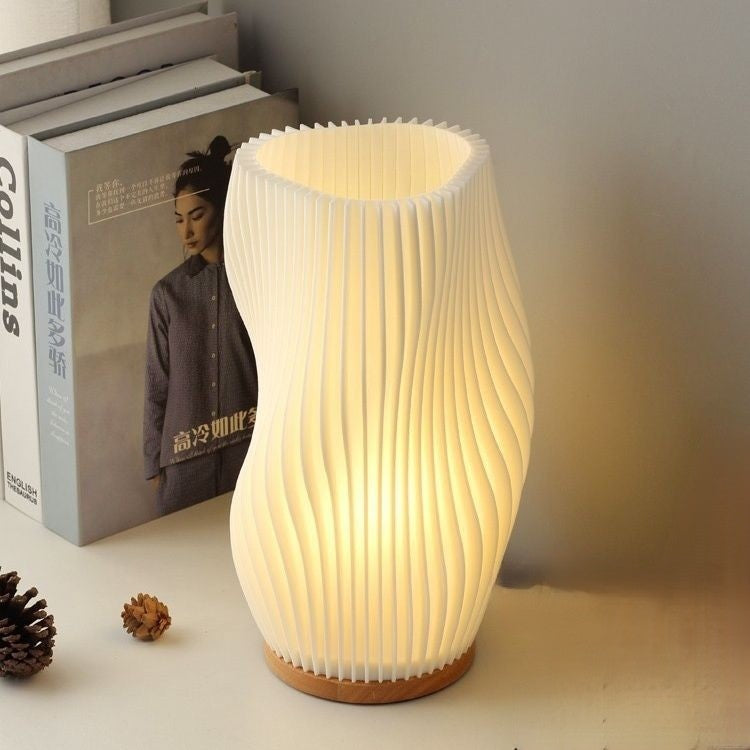 3D Wood Night Light – Decorative Atmosphere Lamp with Modern Design