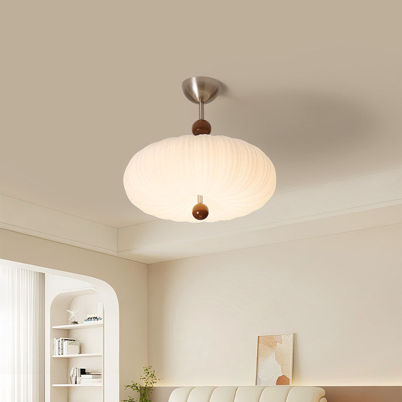 Vintage Bauhaus Modern Cream Ceiling Light