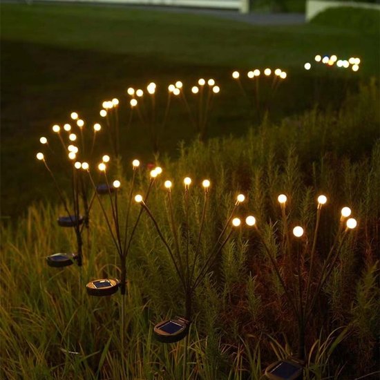 Draadloze Solar Firefly Lampjes – Automatische Verlichting, Milieuvriendelijk, IP65 Waterdicht