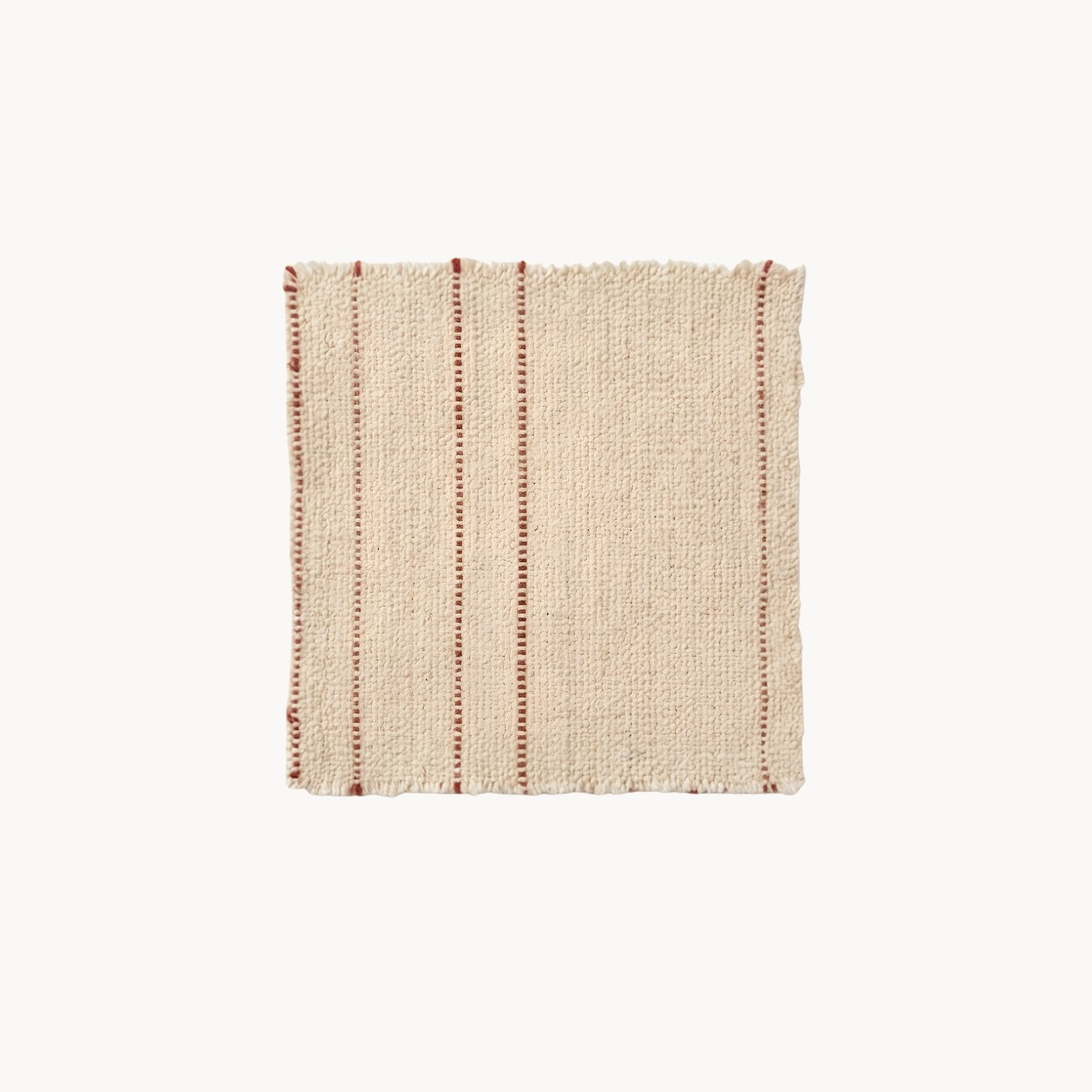 Handwoven Cotton Coaster in Vintage Style