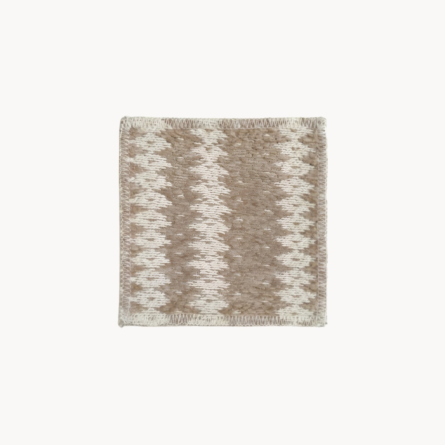 Handwoven Cotton Coaster in Vintage Style
