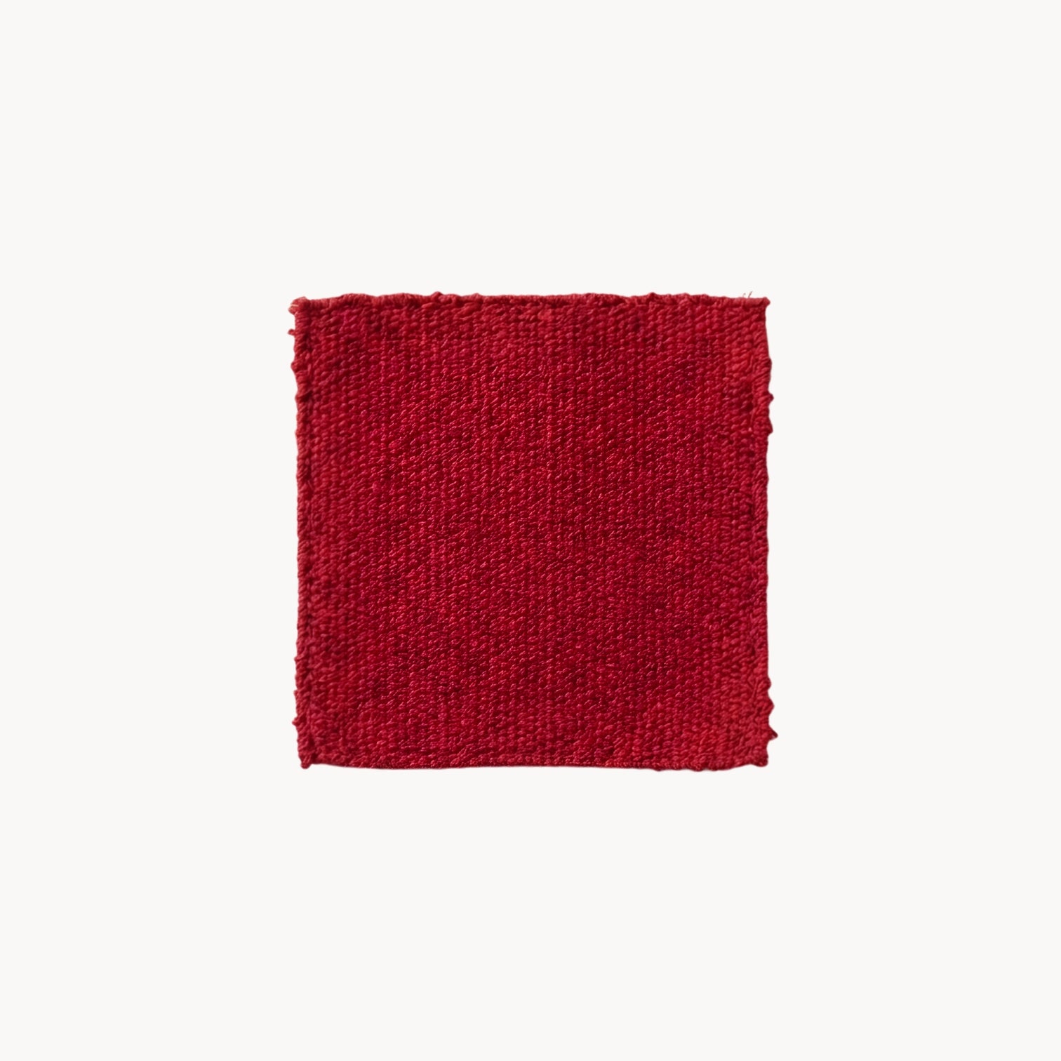 Handwoven Cotton Coaster in Vintage Style