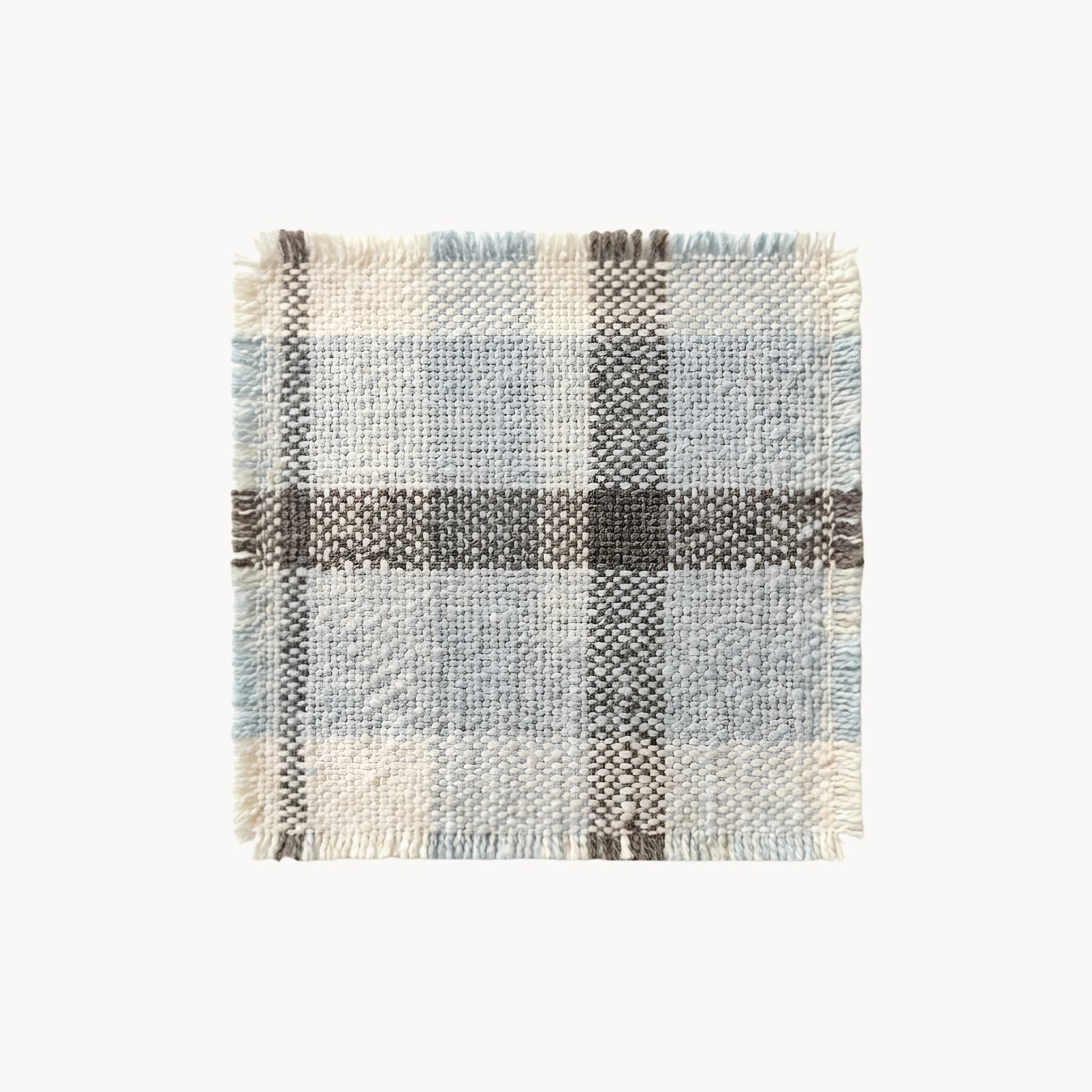 Handwoven Cotton Coaster in Vintage Style