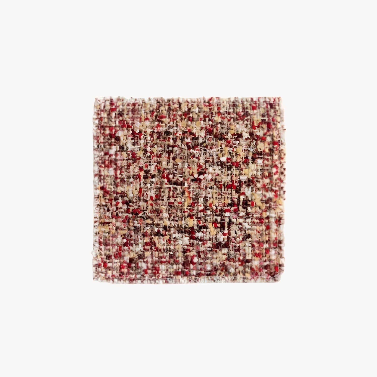 Handwoven Cotton Coaster in Vintage Style