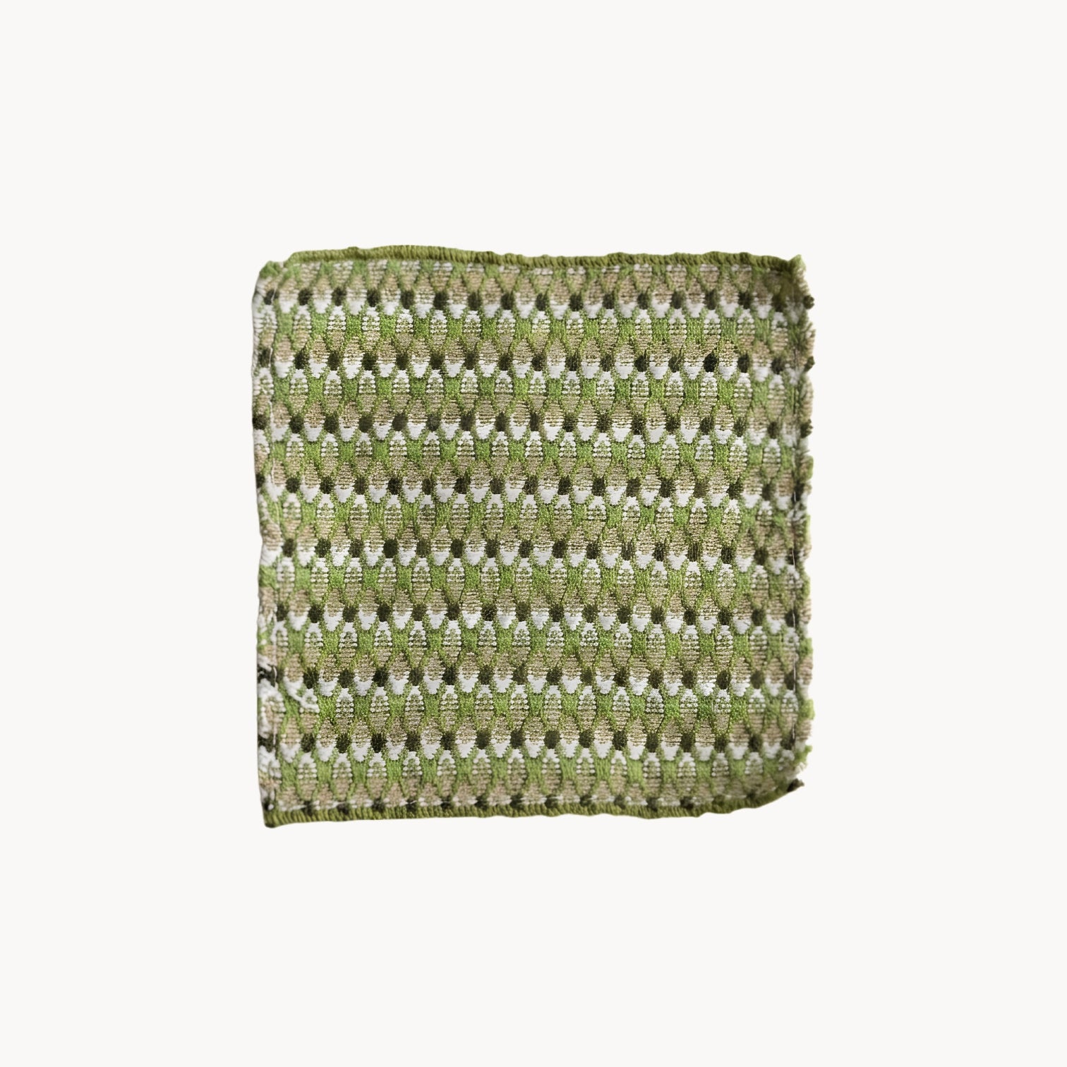 Handwoven Cotton Coaster in Vintage Style