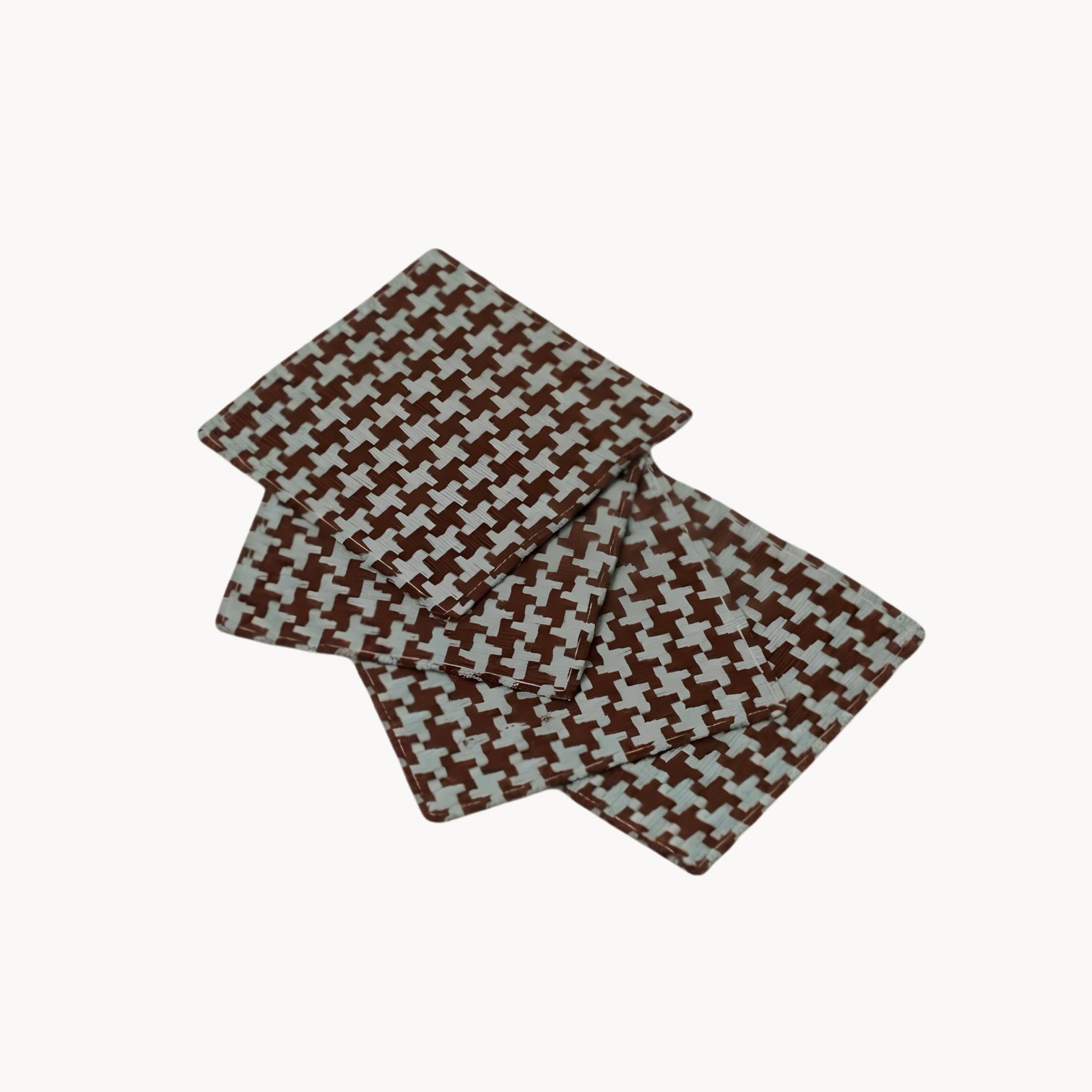 Handwoven Cotton Coaster in Vintage Style