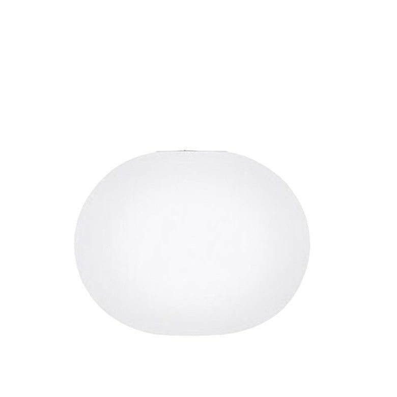 Moderne glazen hanglamp – Bolvormige hanglamp in wit met warmwit LED