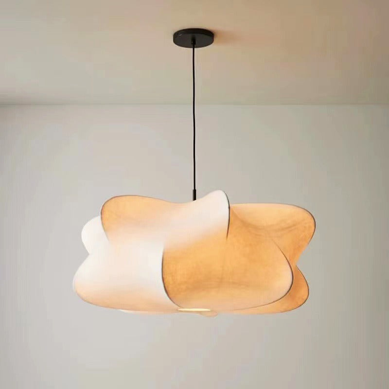 Artistieke Wabi-Sabi Zijden Hanglamp