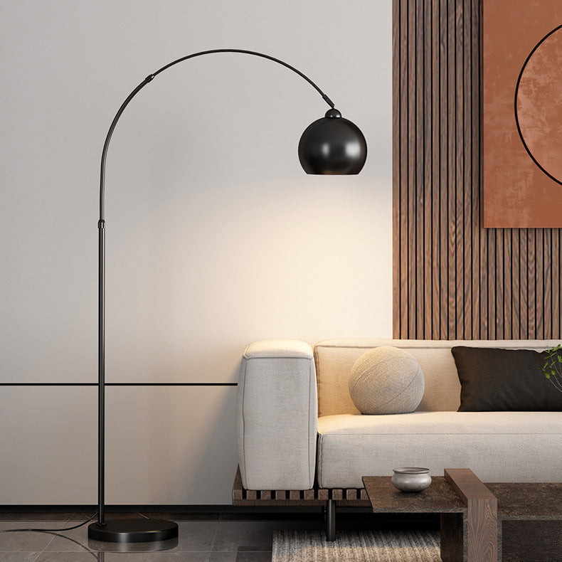 Moderne booglamp met verstelbare arm voor woonkamer en bank