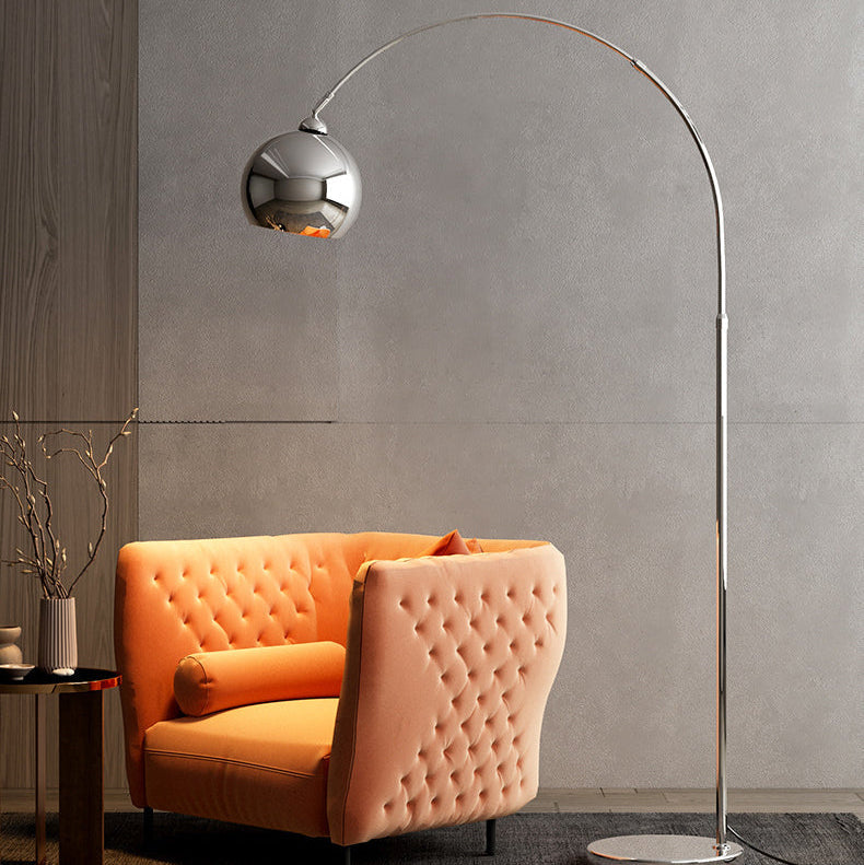 Moderne Bogen-Stehleuchte mit verstellbarem Arm für Wohnzimmer & Sofa
