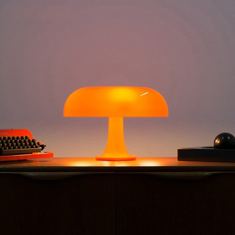 Moderne LED-Tischlampe, dimmbares Pilzdesign, warmweißes Licht, 360°-Beleuchtung, Polycarbonat, 6W, für Esszimmer und Heimdekoration