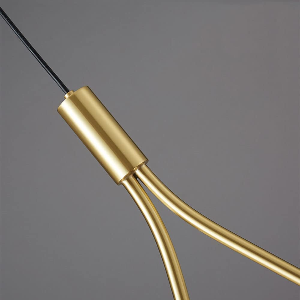 Modern Nordic Pendant Light, Iron & Glass, E27/E14/G9, Height Adjustable