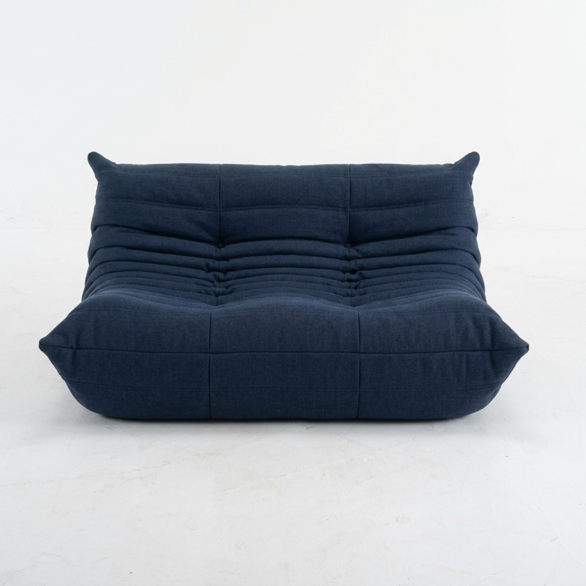 Lunensa Ripple 2-Seater Sofa Fabric – Designer Sofa, Low Seat, for Living Room