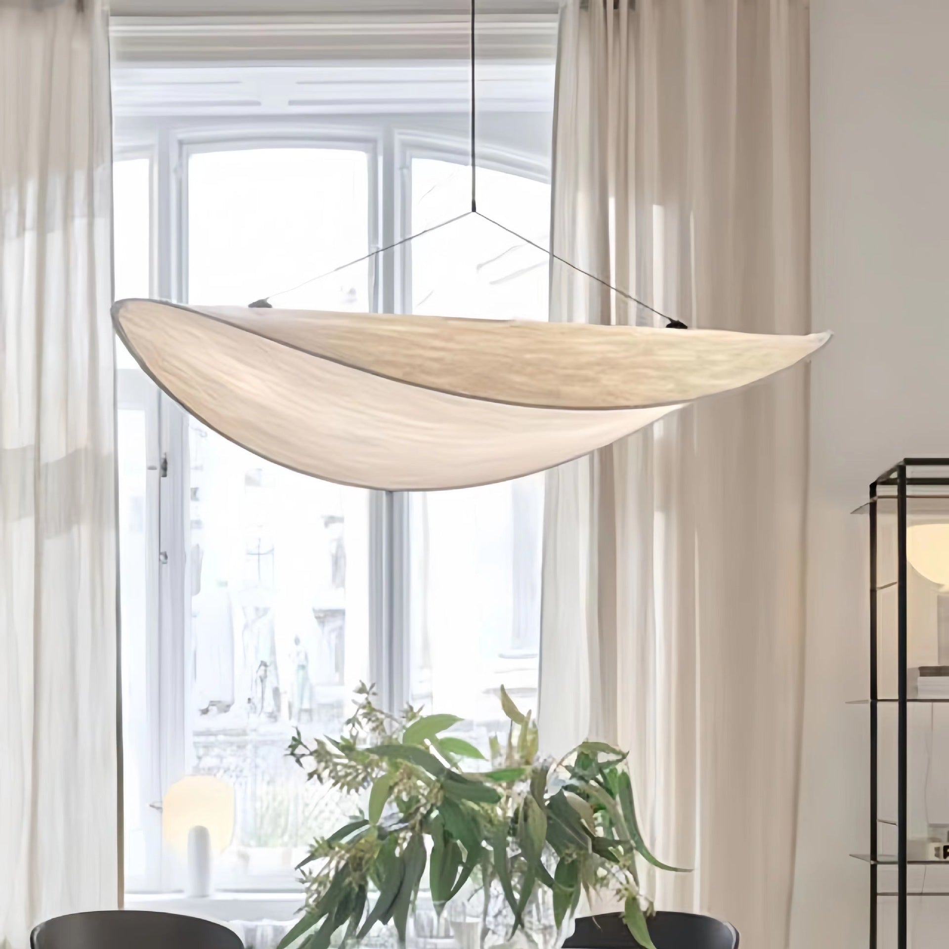Retro Wabi-Sabi Zijden Hanglamp