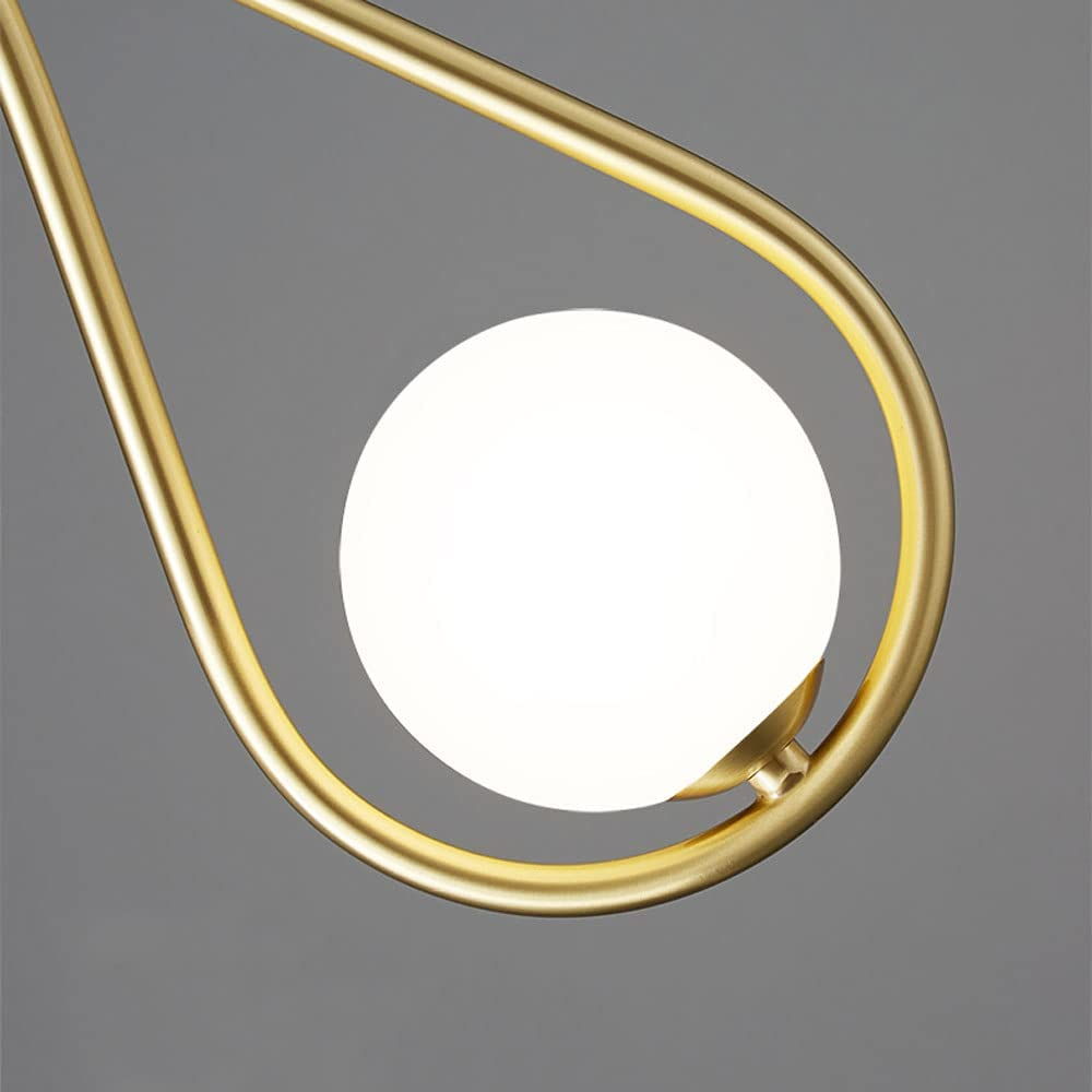 Modern Nordic Pendant Light, Iron & Glass, E27/E14/G9, Height Adjustable