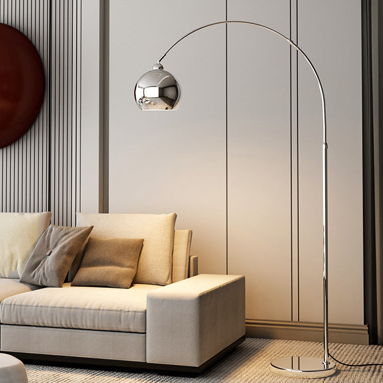 Moderne Bogen-Stehleuchte mit verstellbarem Arm für Wohnzimmer & Sofa