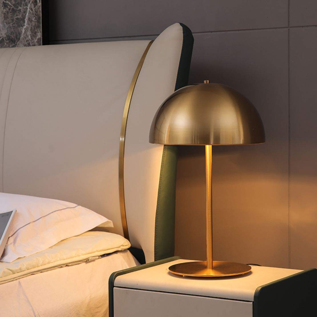 Modern Bedside Lamp Mushroom Bedroom | E27, 31-40W, Metal, AC 90-260V | Decorative Table Lamp for Bedroom