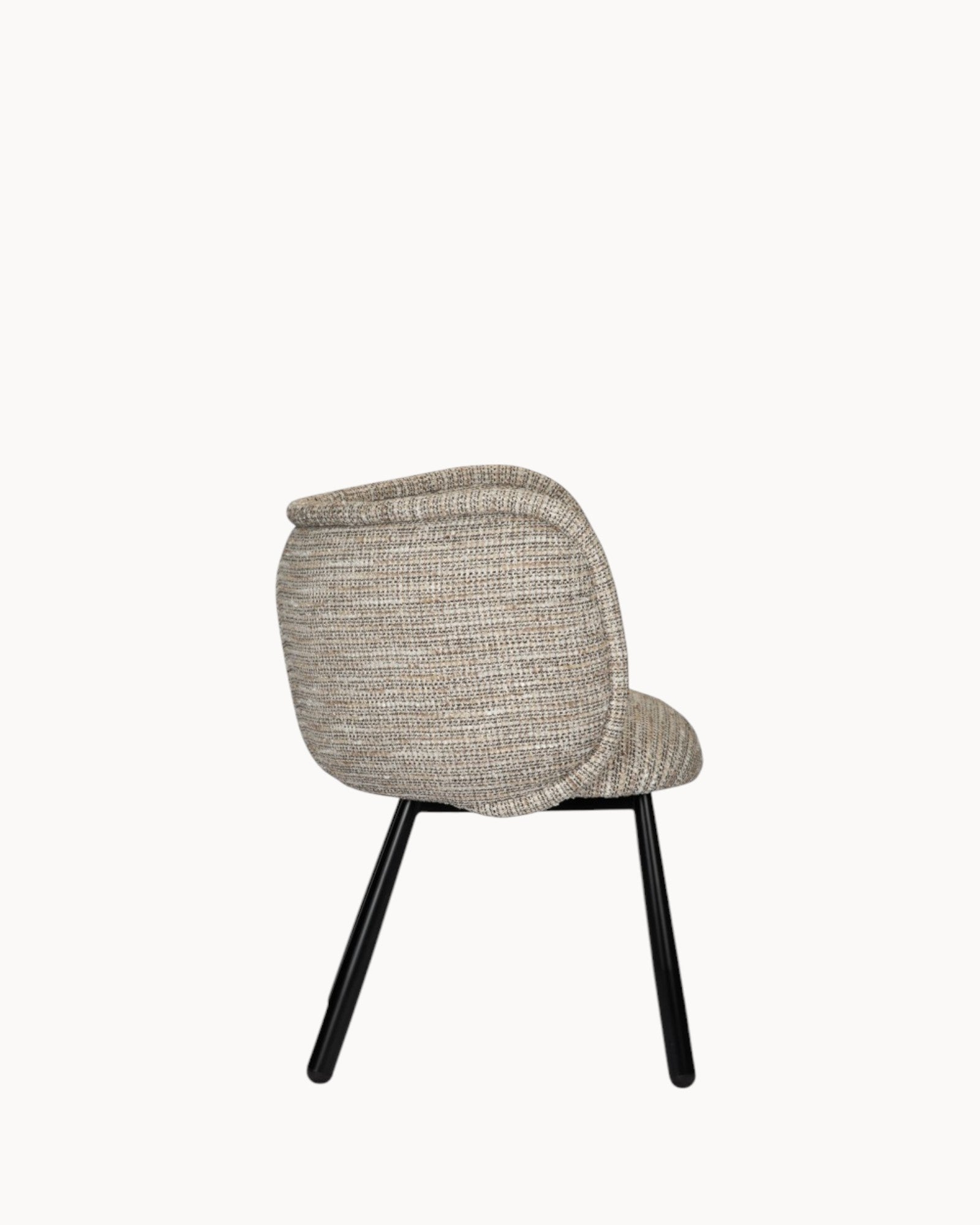Coco Armchair - Ergonomic, 78.5 CM High, Black Steel Frame