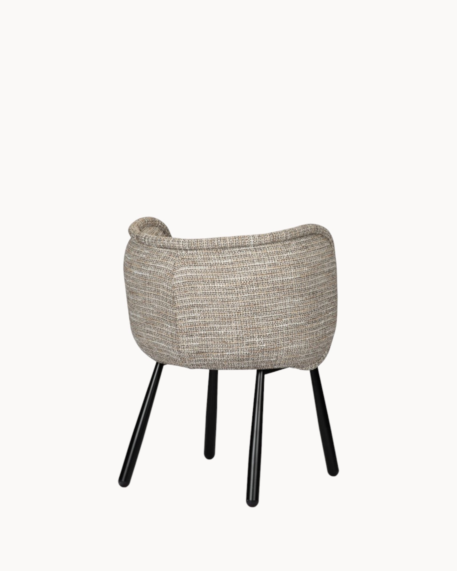 Coco Armchair - Ergonomic, 78.5 CM High, Black Steel Frame