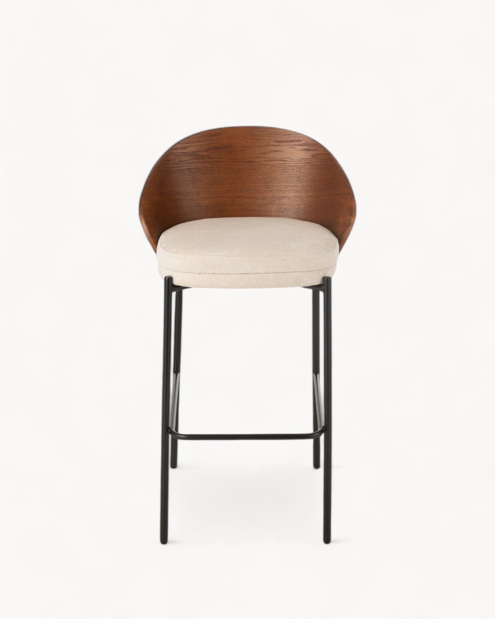 J-Line Bar Stool Lone – Plywood/Metal – Brown/Beige – 97.8 cm