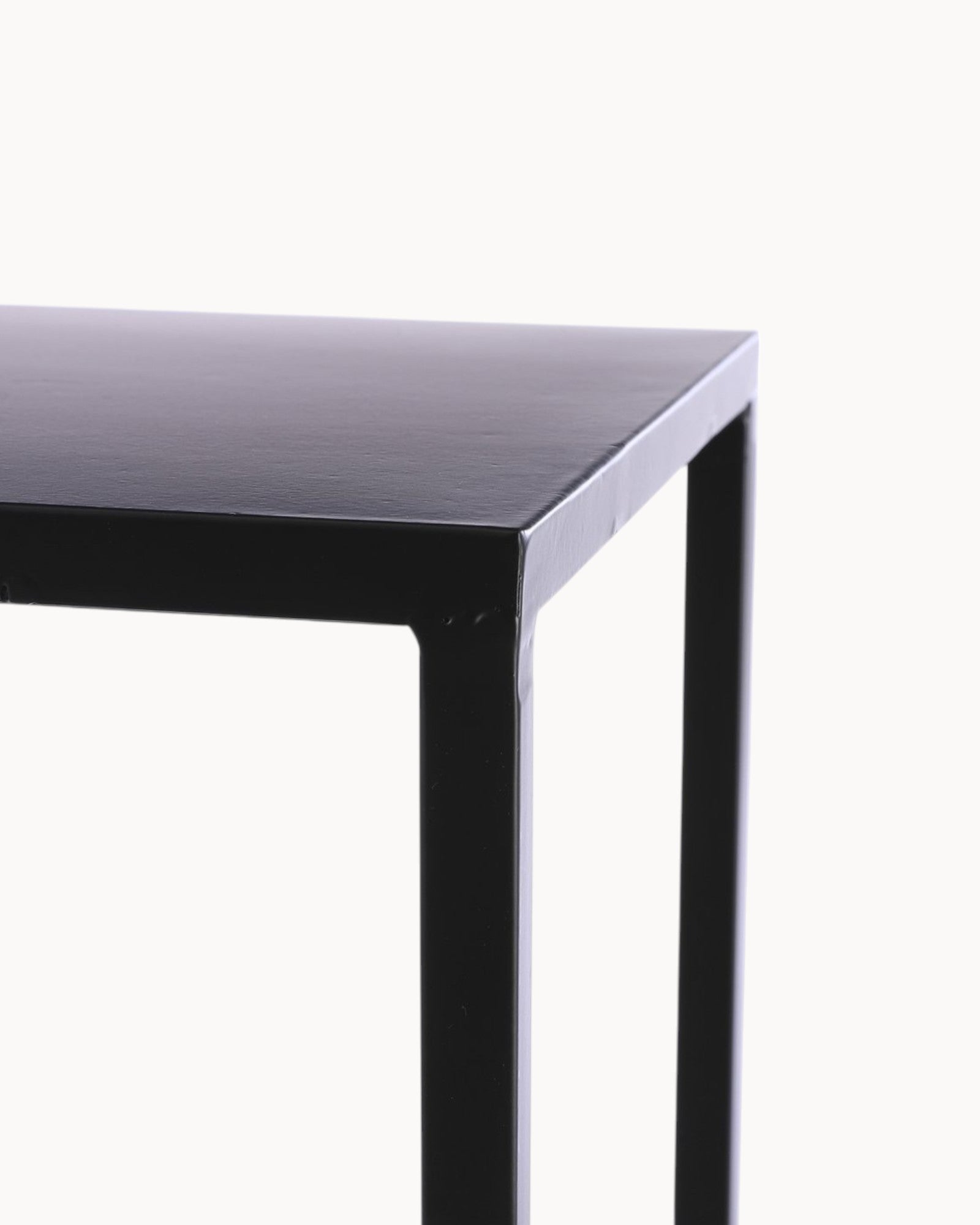 Mica Decorations - Goa Side Table Set of 2 - Black Metal - 30x30x42 cm