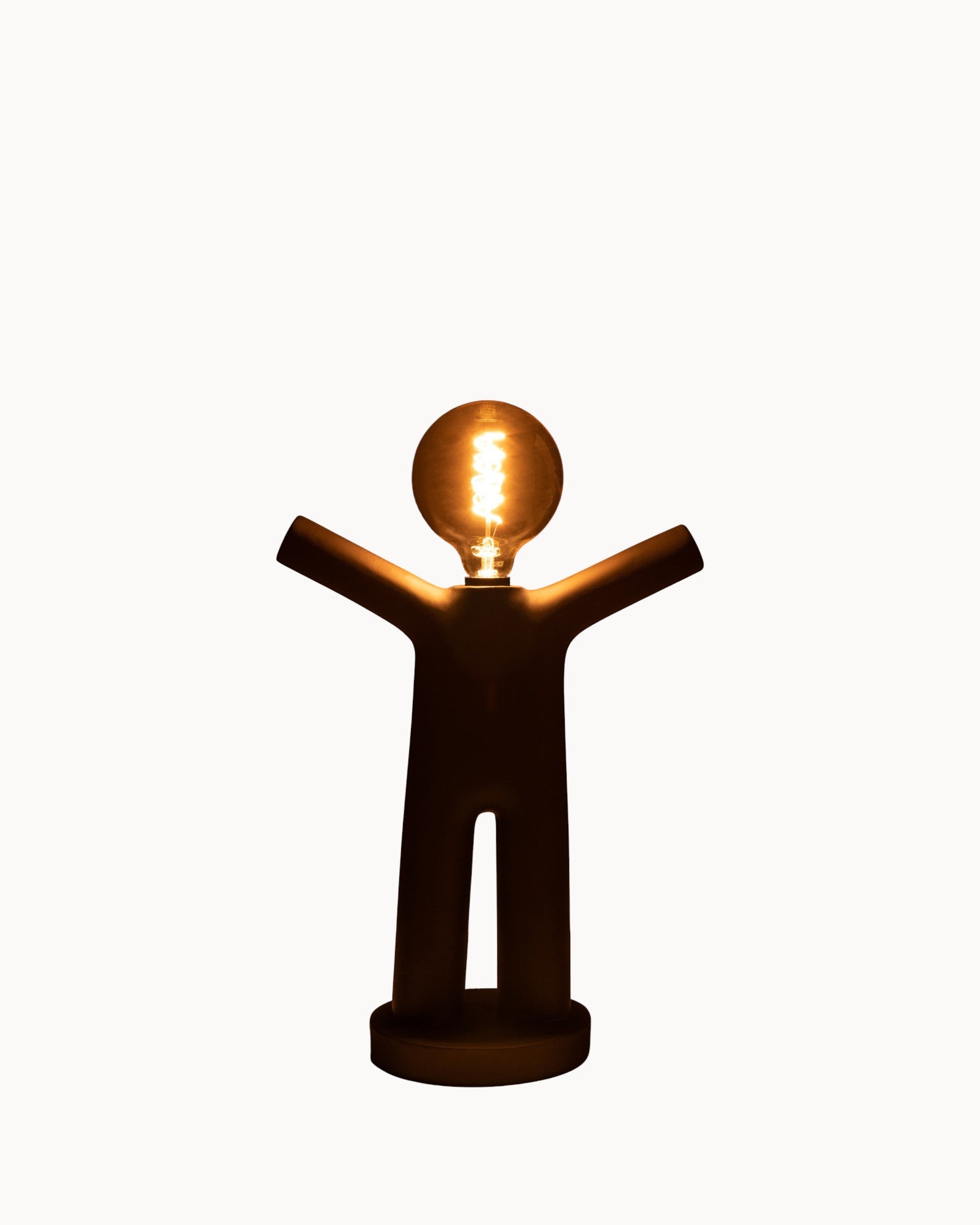 J-Line - Table Lamp - Modern Black Polyresin - E27 Socket - 44.5cm