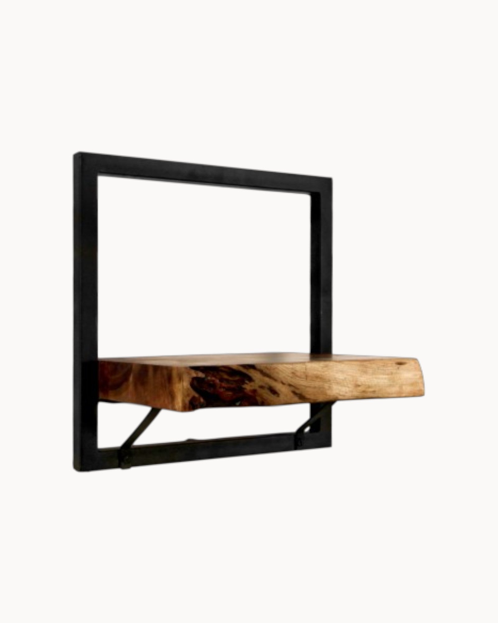 Levels Wall Shelf - Acacia Wood & Metal - 3 levels - Natural/Black