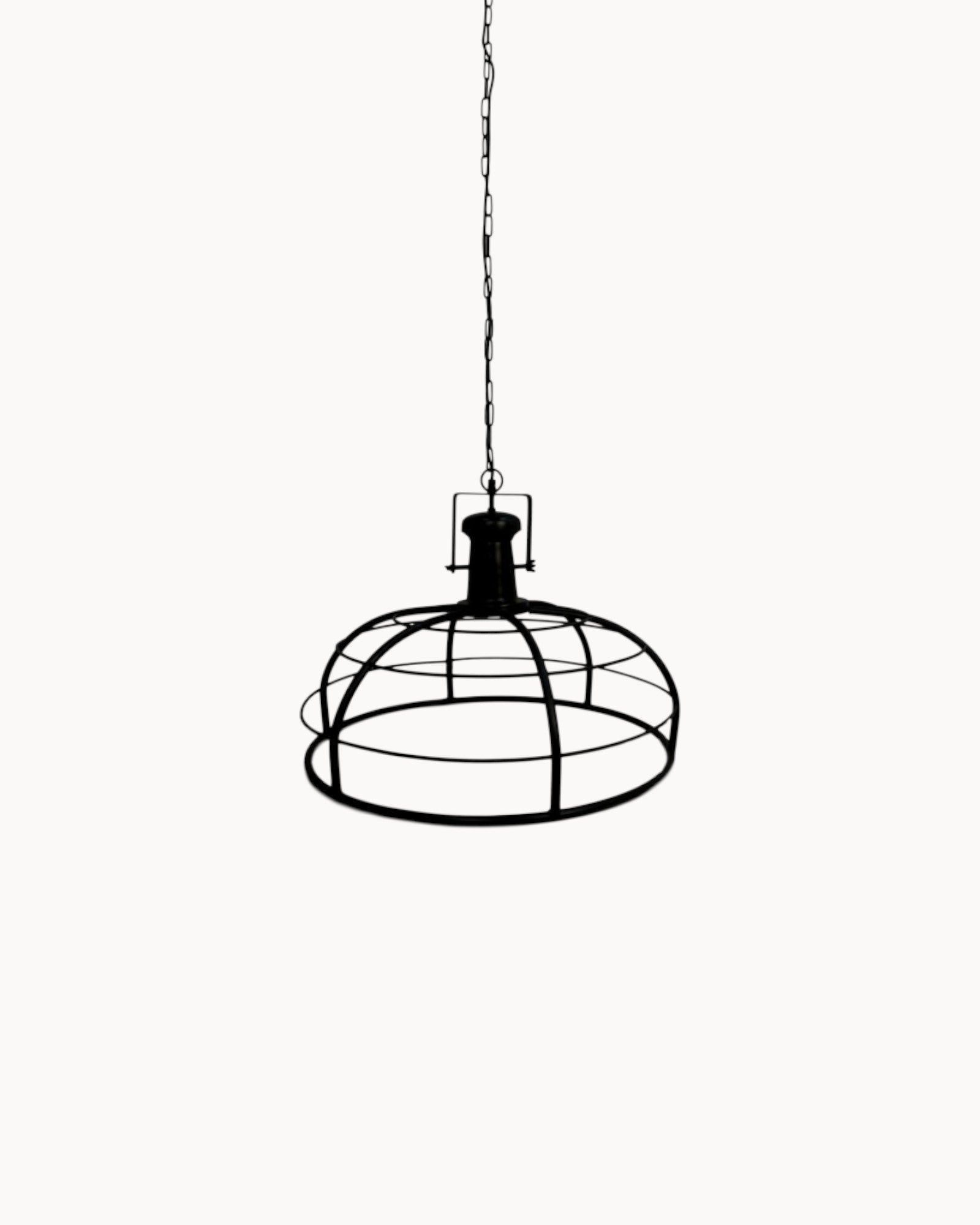 HSM Collection - Hanging Lamp - Black Metal - Ø60cm - E27 Socket