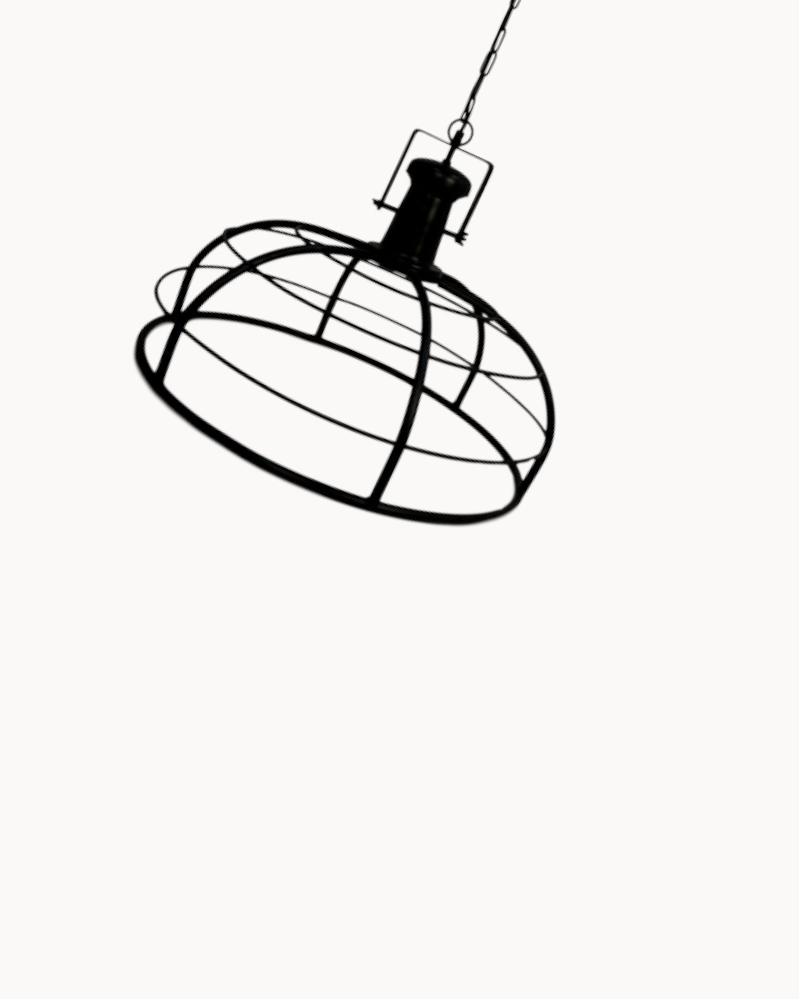 HSM Collection - Hanging Lamp - Black Metal - Ø60cm - E27 Socket