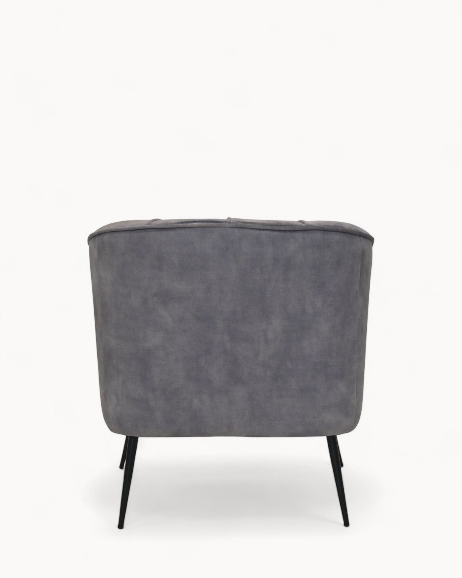HSM Collection – Chester Dining Chair – Gray – Adore Fabric – Metal Legs