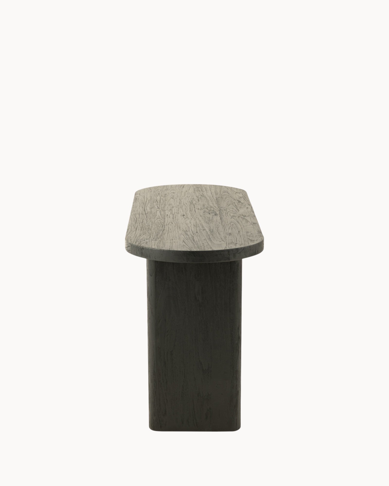 Wooden Table - Modern black - Teak Look - 150x50 cm - Robust Quality