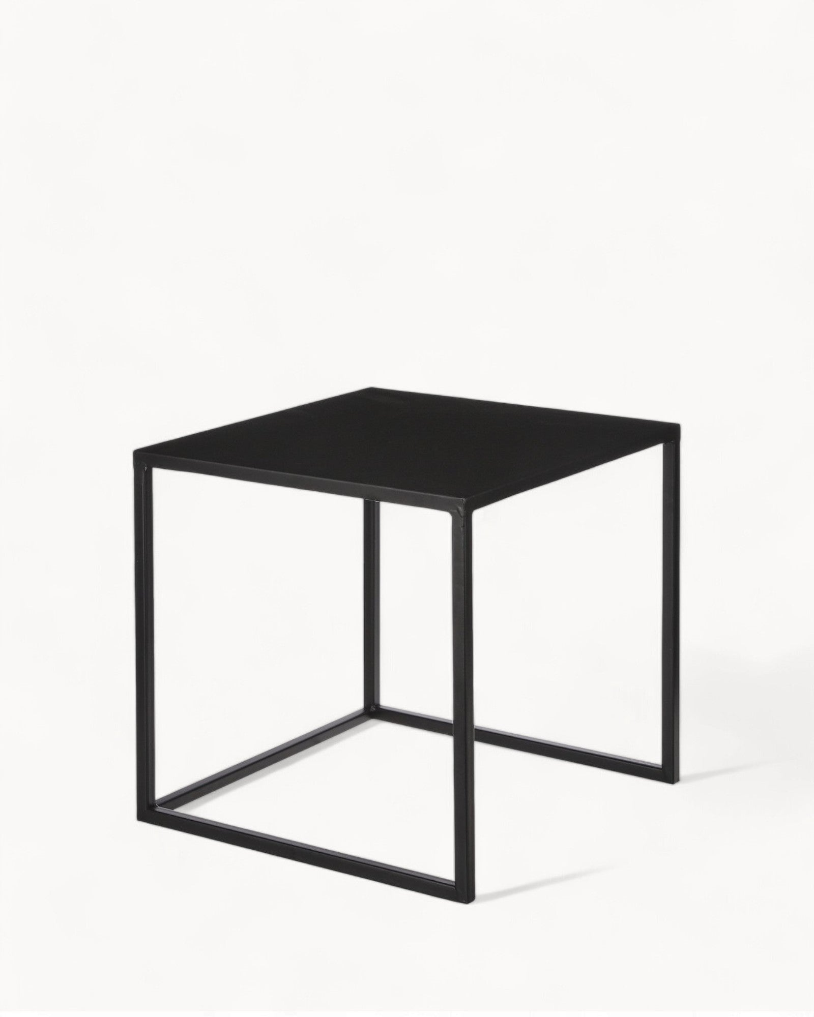 Mica Decorations - Goa Side Table Set of 2 - Black Metal - L35 x W35 x H33 cm