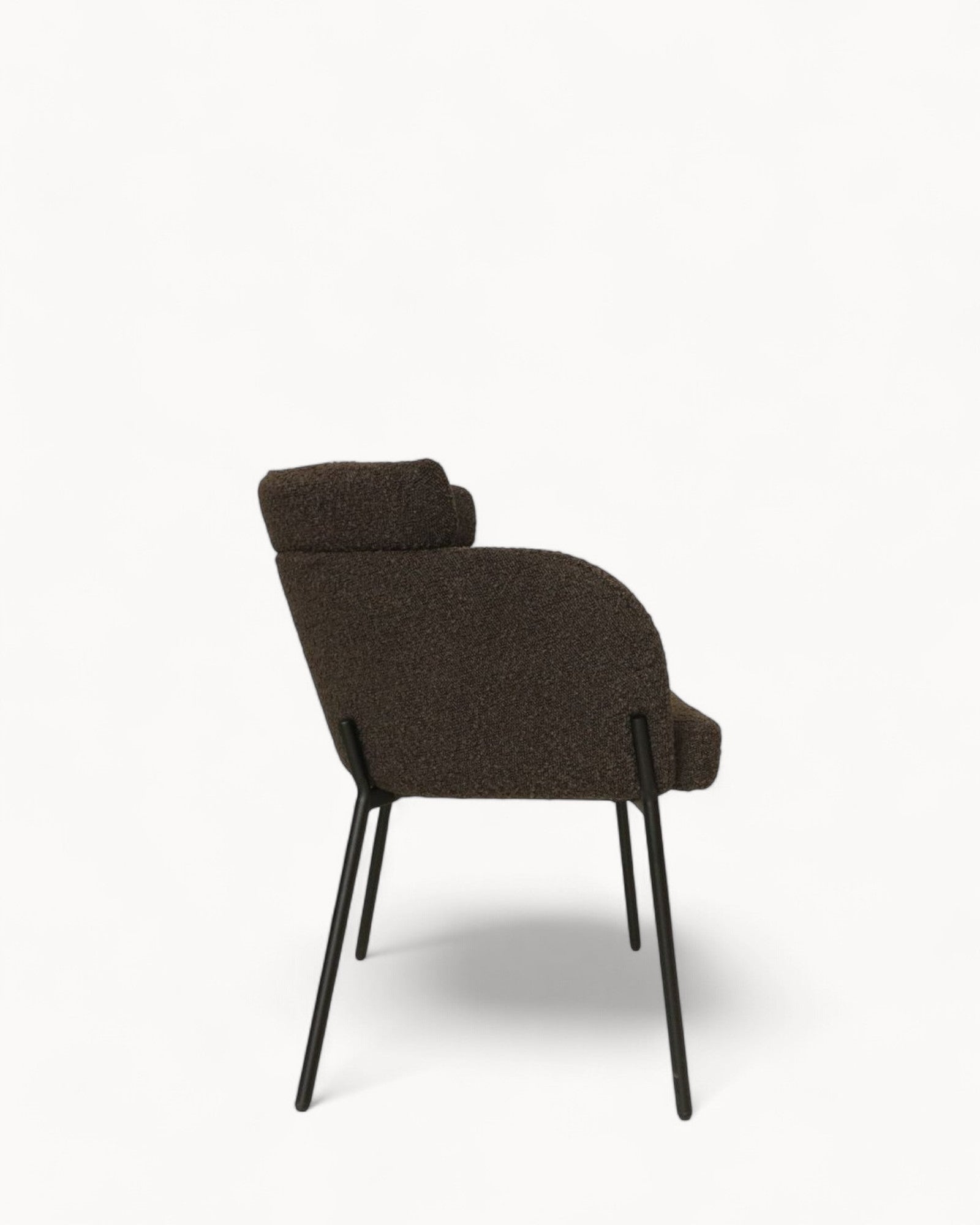 HSM Collection - Luca Dining Chair Set of 2 - Teddy Bouclé Espresso