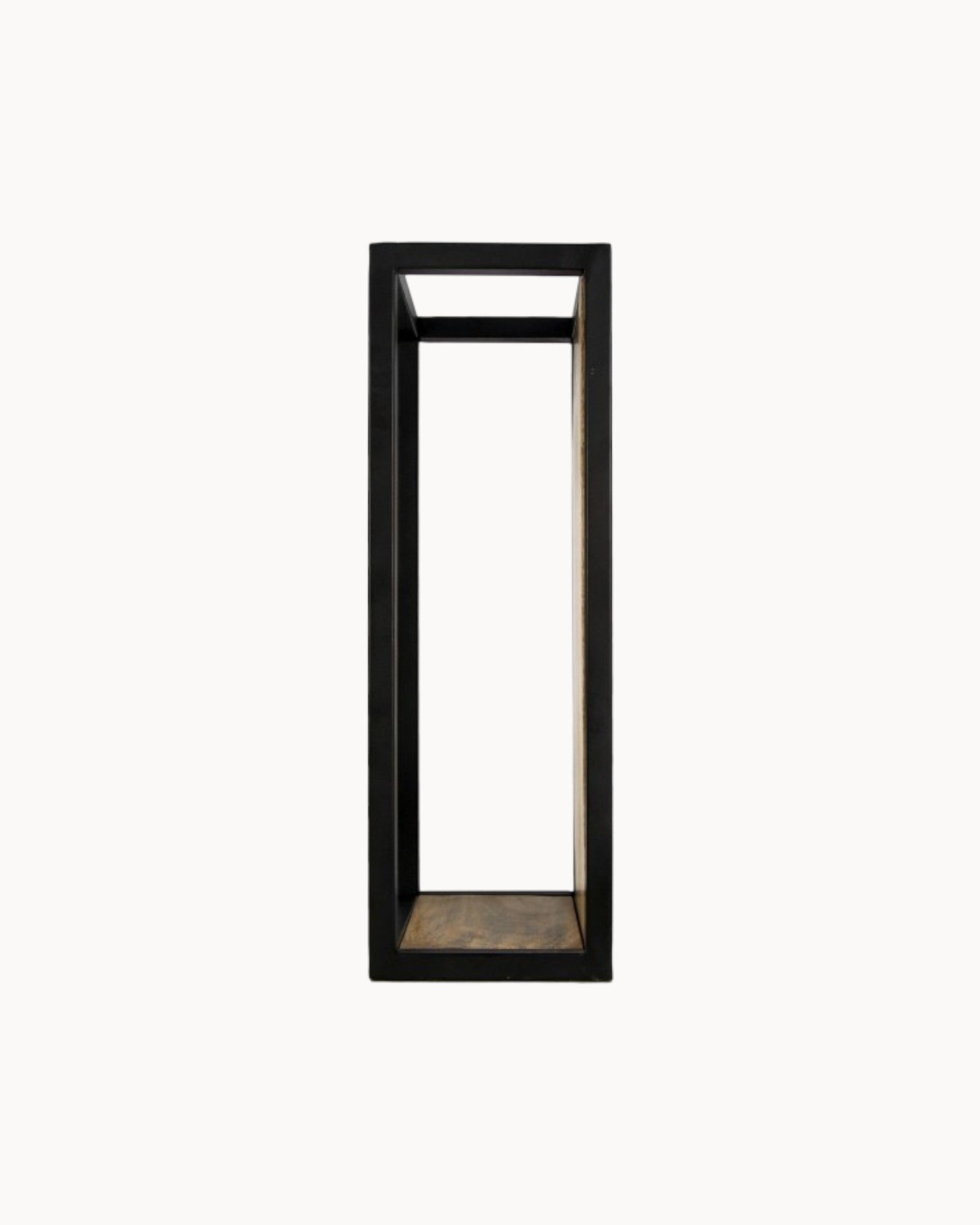 Levels Wall Shelf - Mango Wood/Metal - Natural/Black - 25x18x55 cm